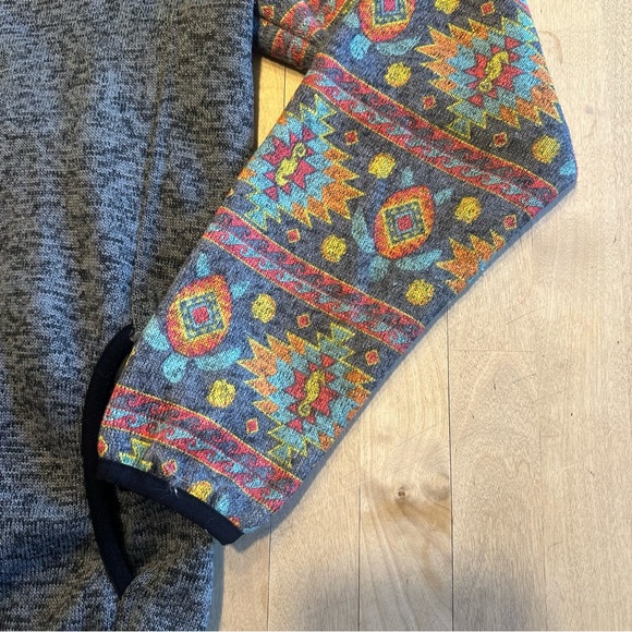 SIMPLY SOUTHERN Women's Southwestern Seahorse 1/4 Snap Jacket Size Large - Picture 7 of 11